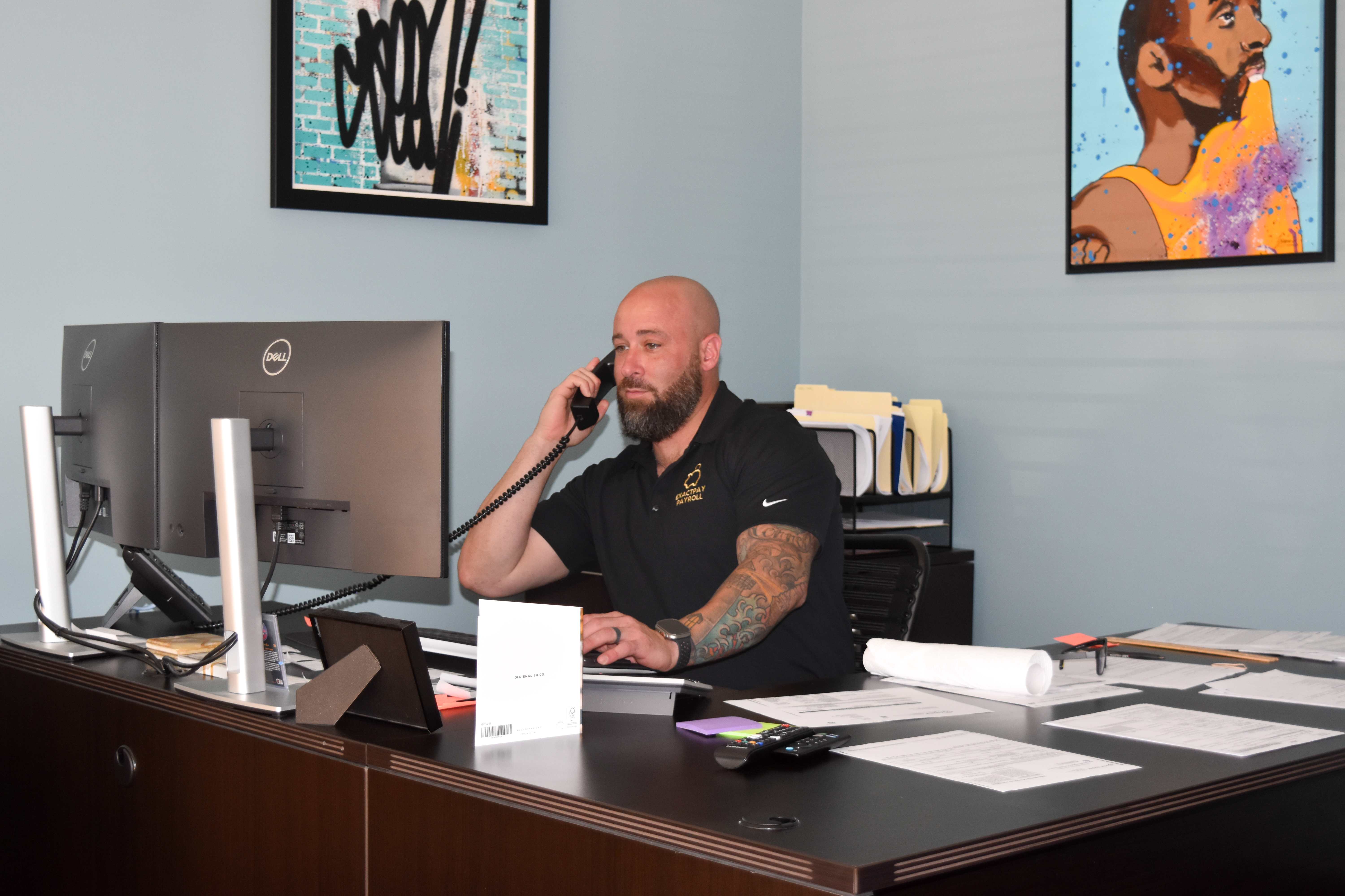 Exactpay team member at work